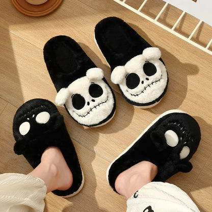 Cozy Beary Cute Skull Slippers | Costume Accessory NYC | Cosplay Accessories