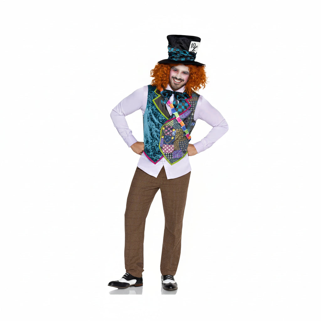 Men's 4pc Mad Hatter Costume Kit | Mens Halloween Costume NYC | Cosplay Costume Shop
