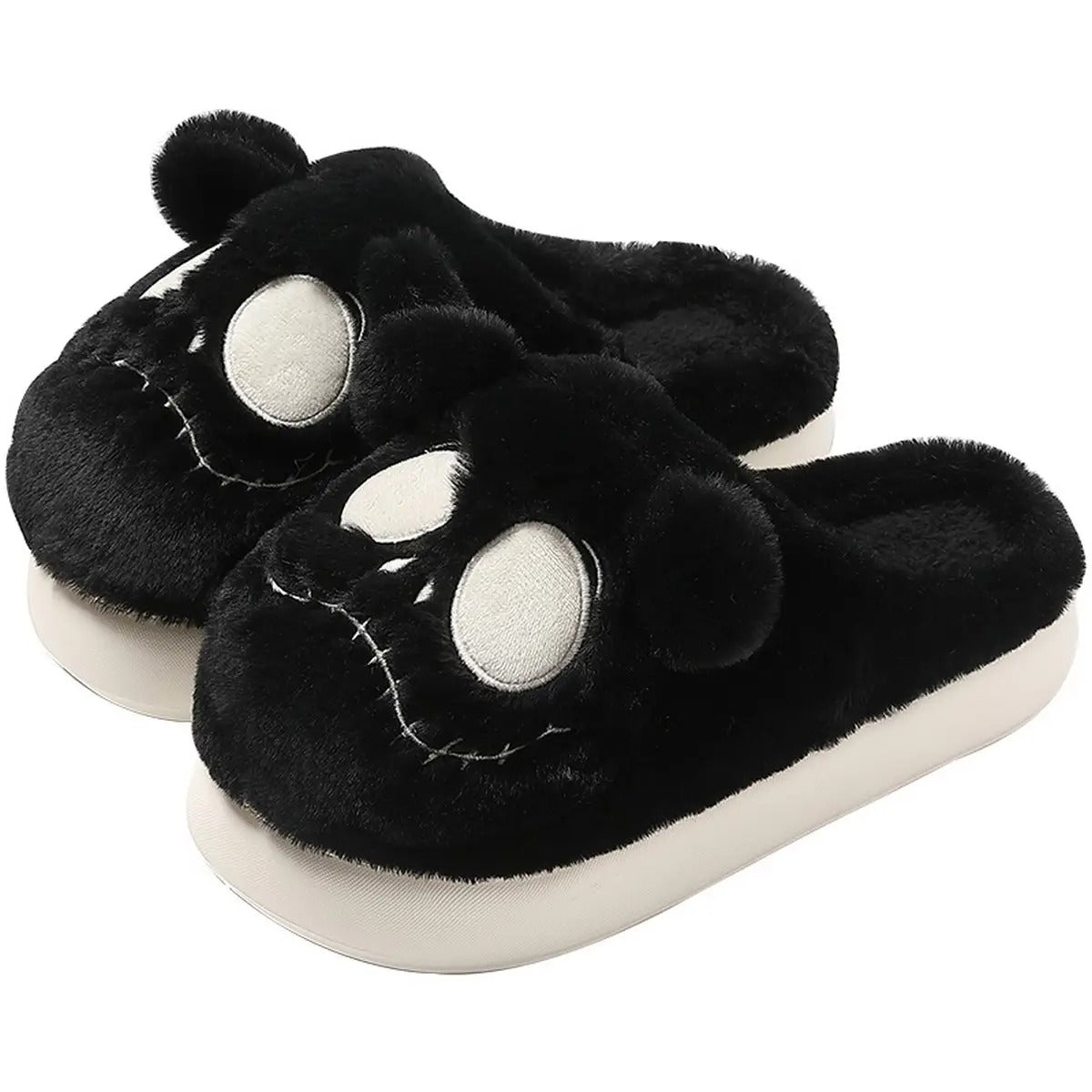 Cozy Beary Cute Skull Slippers | Costume Accessory NYC | Cosplay Accessories