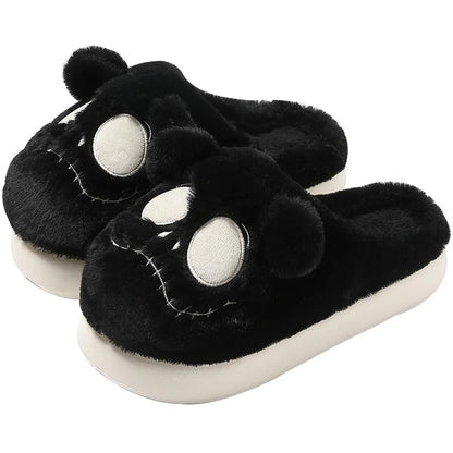 Cozy Beary Cute Skull Slippers | Costume Accessory NYC | Cosplay Accessories