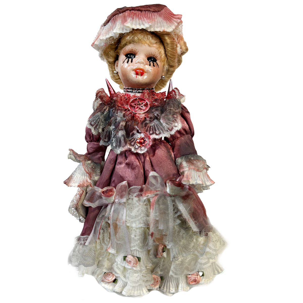 Spiked Dress Porcelain Doll - Morgue Collection | Horror Collectible Gift | NYC Halloween Store