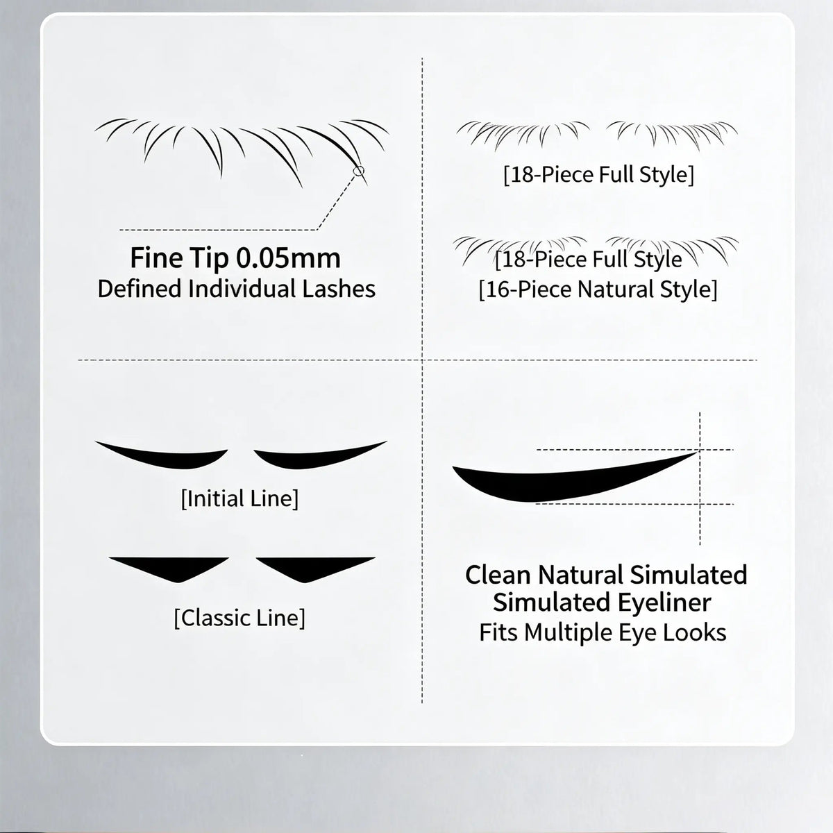 🔥 50% OFF! 3-in-1 Kit: Eyeliner and Lower Lash Stamp