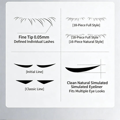 🔥 50% OFF! 3-in-1 Kit: Eyeliner and Lower Lash Stamp