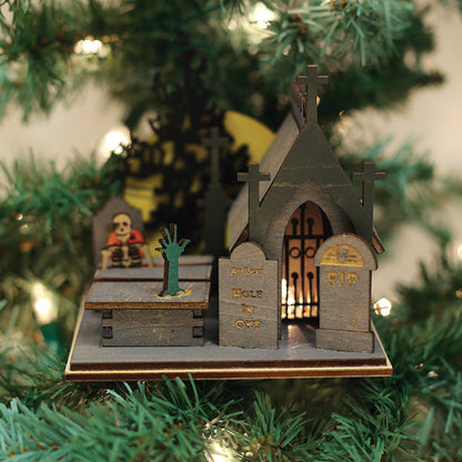 Old World Christmas Creepy Cemetery Halloween Ornament
