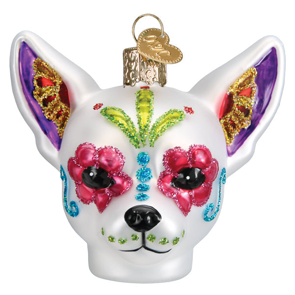 Old World Christmas Dia De Los Muertos Dog Halloween Collectible Day of the Dead Ornament