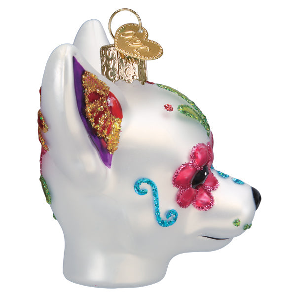 Old World Christmas Dia De Los Muertos Dog Halloween Collectible Day of the Dead Ornament