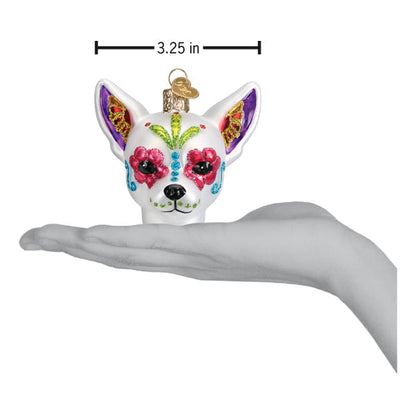 Old World Christmas Dia De Los Muertos Dog Halloween Collectible Day of the Dead Ornament