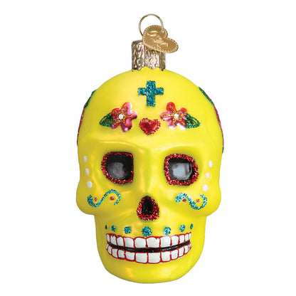 Old World Christmas Dia de los Muertos Sugar Skull Halloween Collectible Day of the Dead Ornament