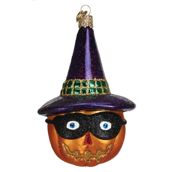 Old World Christmas Masked Witch Jack O'lantern Halloween Collectible Halloween Ornament