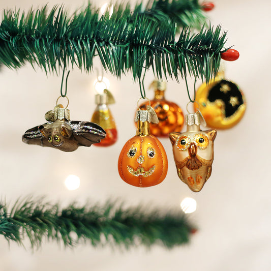 Old World Christmas Mini Halloween Assortment Collectible Ornaments - Set of 12 Collectible Halloween Ornament