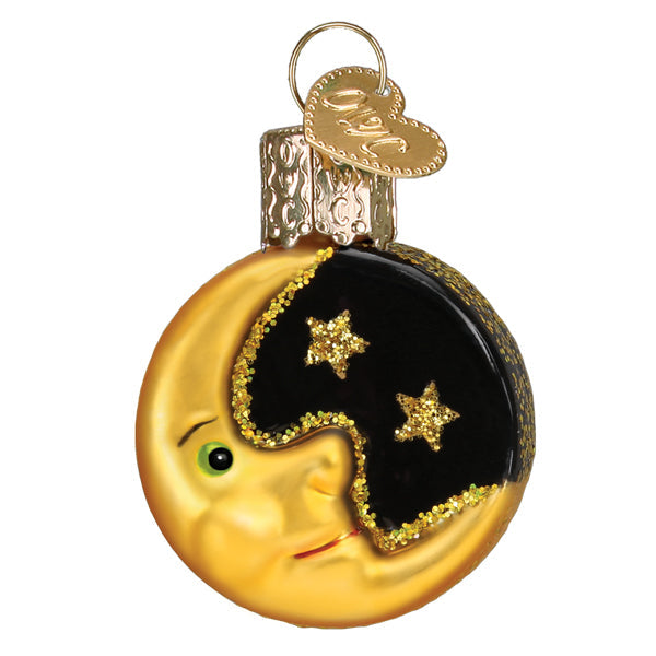 Old World Christmas Mini Moon Christmas Ornament