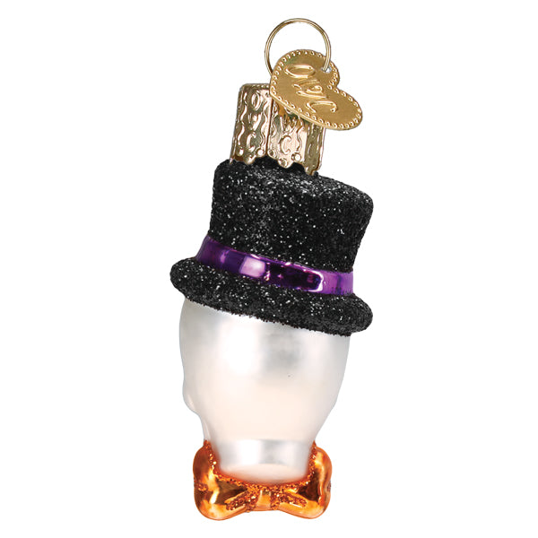 Old World Christmas Mini Top Hat Skeleton Halloween Ornament