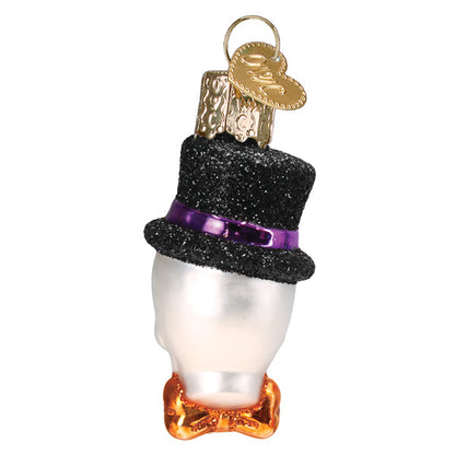 Old World Christmas Mini Top Hat Skeleton Halloween Ornament