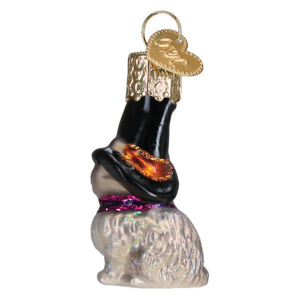 Old World Christmas Mini Witch Cat Halloween Ornament