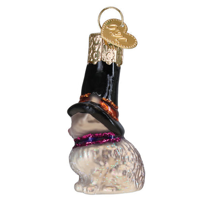 Old World Christmas Mini Witch Cat Halloween Ornament