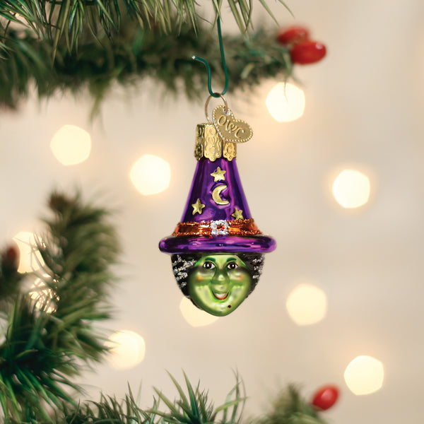 Old World Christmas Mini Witch Head Halloween Ornament