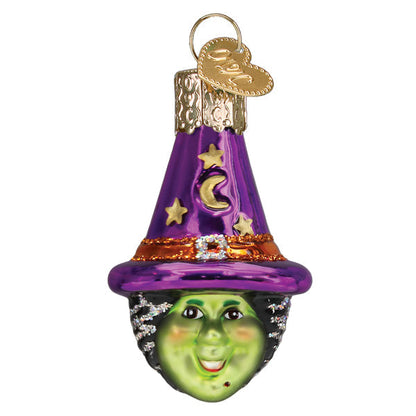 Old World Christmas Mini Witch Head Halloween Ornament