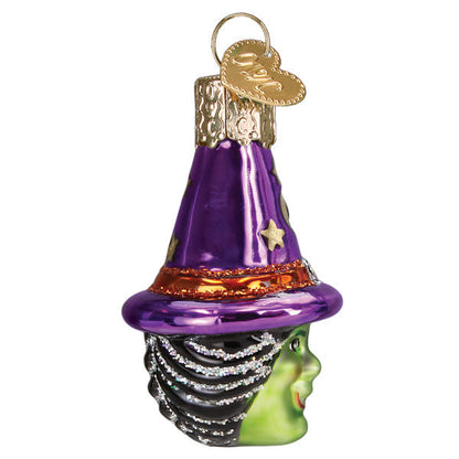 Old World Christmas Mini Witch Head Halloween Ornament