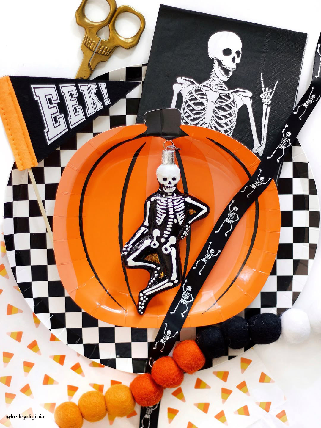 Old World Christmas Mr. Bones Skeleton Halloween Collectible Halloween Ornament