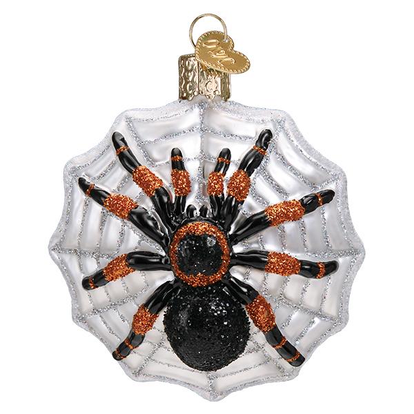 Old World Christmas Tarantula Spider in Web Halloween Collectible Halloween Ornament