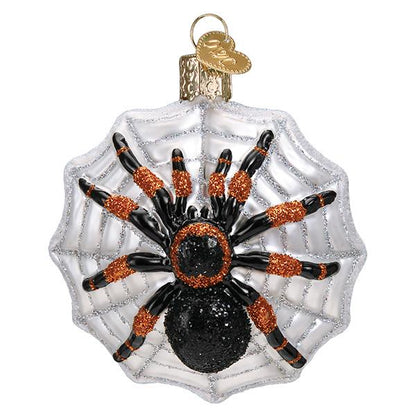 Old World Christmas Tarantula Spider in Web Halloween Collectible Halloween Ornament