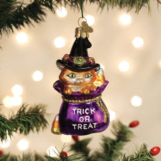 Old World Christmas Trick-or-treat Kitty Halloween Collectible Halloween Ornament