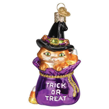 Old World Christmas Trick-or-treat Kitty Halloween Collectible Halloween Ornament