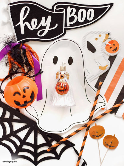 Old World Christmas Trick-or-treat Pooch Ghost Dog Halloween Collectible Halloween Ornament