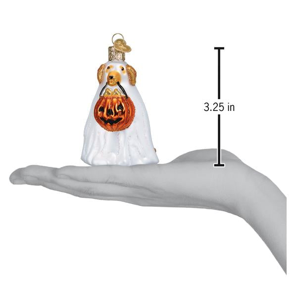 Old World Christmas Trick-or-treat Pooch Ghost Dog Halloween Collectible Halloween Ornament