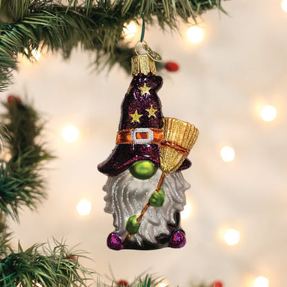 Old World Christmas Witch Gnome Halloween Collectible Halloween Ornament