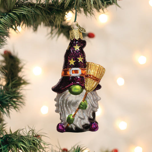 Old World Christmas Witch Gnome Halloween Collectible Halloween Ornament