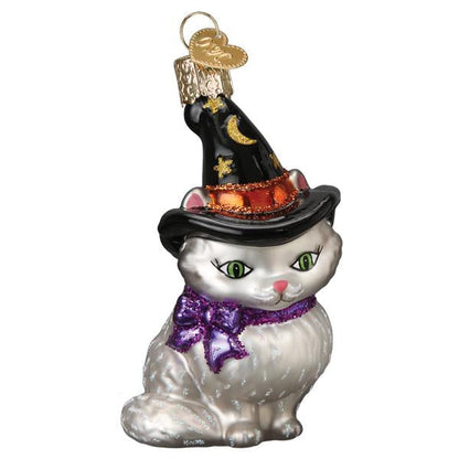 Old World Christmas Witch Kitten Halloween Collectible Halloween Ornament