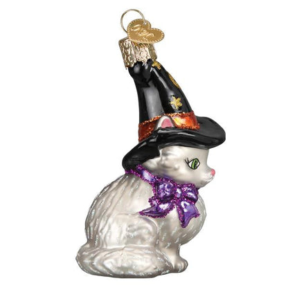 Old World Christmas Witch Kitten Halloween Collectible Halloween Ornament