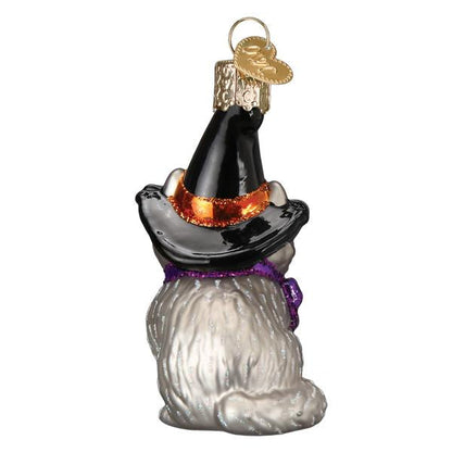 Old World Christmas Witch Kitten Halloween Collectible Halloween Ornament