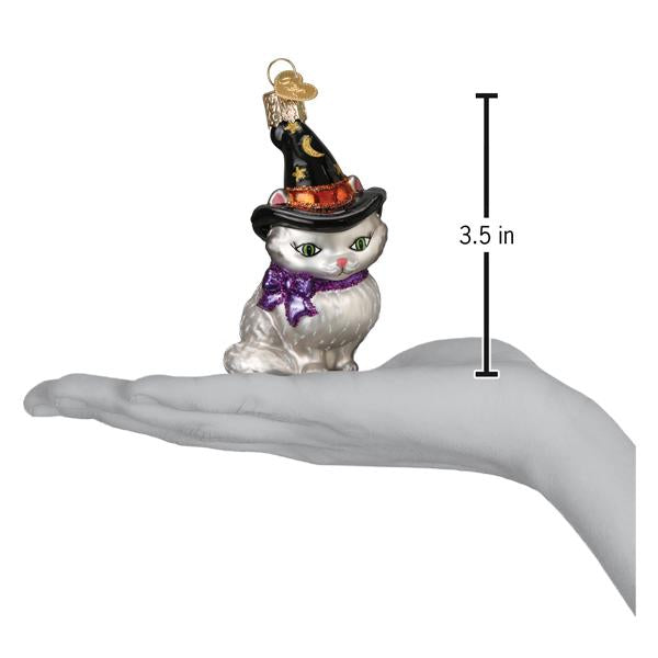 Old World Christmas Witch Kitten Halloween Collectible Halloween Ornament
