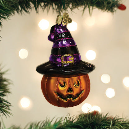 Old World Christmas Witch Pumpkin Halloween Collectible Halloween Ornament