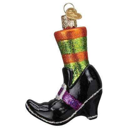 Old World Christmas Witches Shoe Halloween Collectible Halloween Ornament