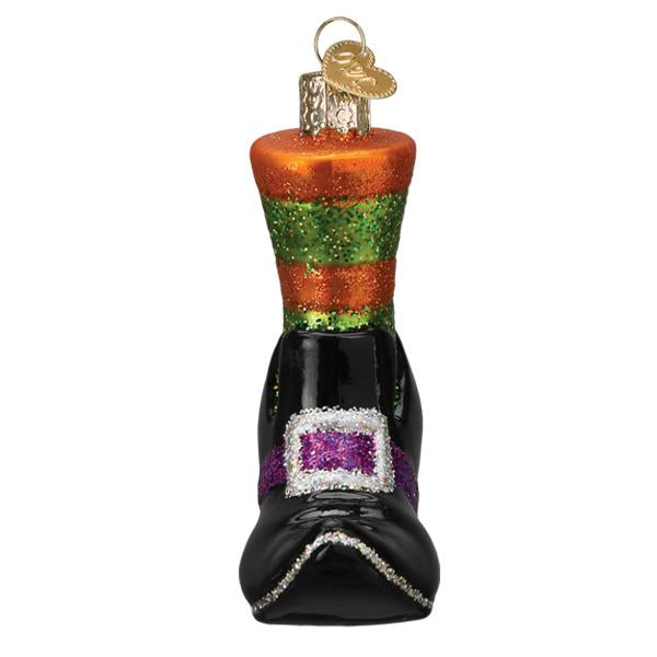 Old World Christmas Witches Shoe Halloween Collectible Halloween Ornament