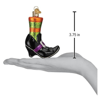 Old World Christmas Witches Shoe Halloween Collectible Halloween Ornament
