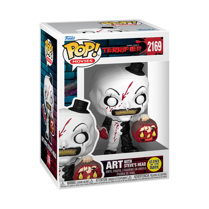 Art W/ Head - Glow-In-The-Dark Terrifier Funko! Pop #2169 Vinyl Figure | Horror Collectible Gift | NYC Halloween Store