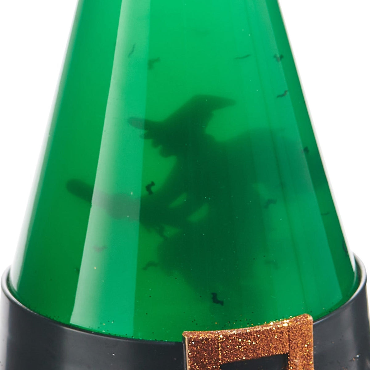 RAZ Imports 9' Lighted Swirling Witch and Bats Glitter Water Lantern Hat Halloween Decoration